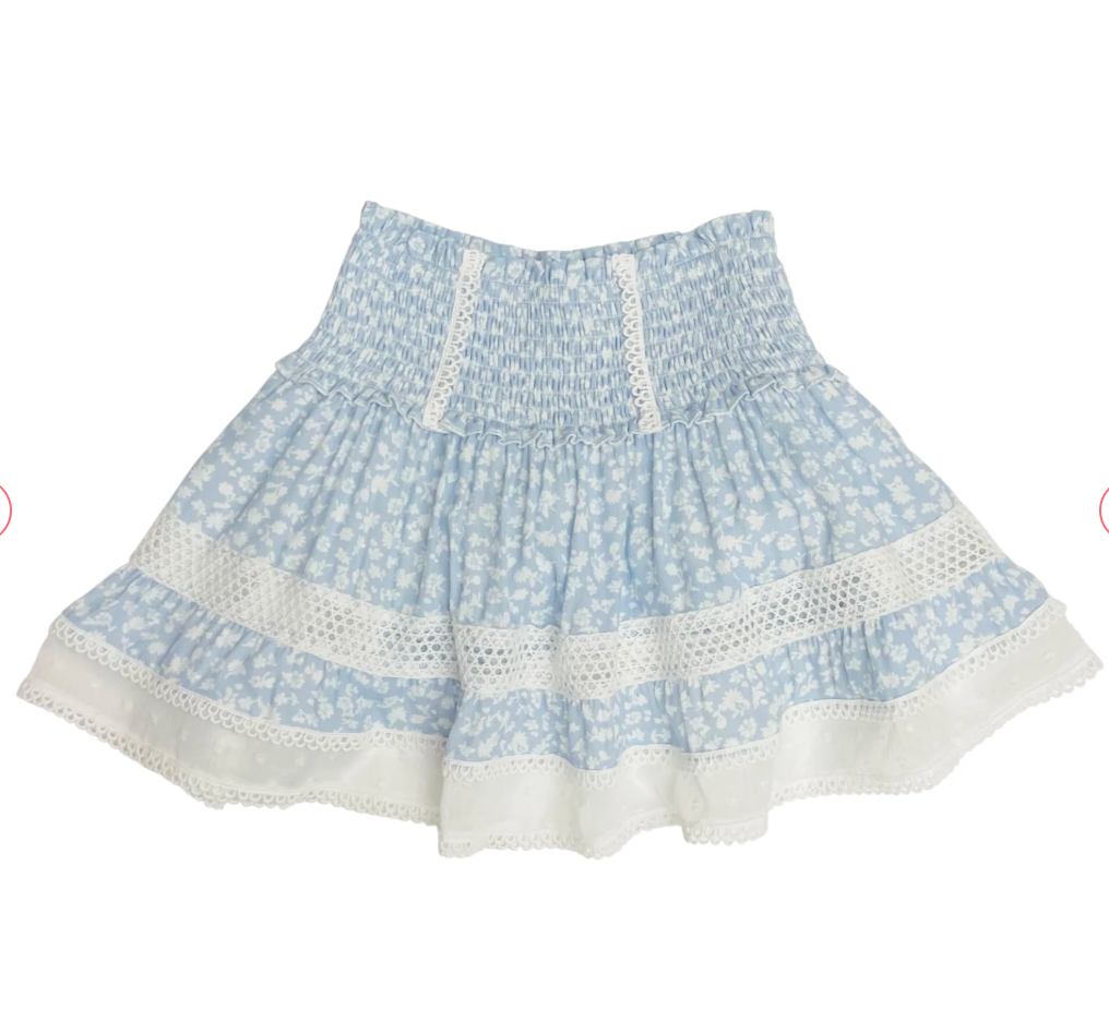 Buy FOREVER 21 Blue Floral Print A Line Midi Skirt - Skirts for Women